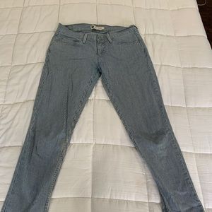 Pinstriped Levi denims